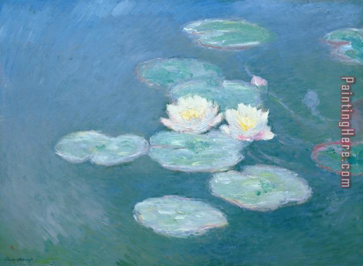 Claude Monet Waterlilies Evening